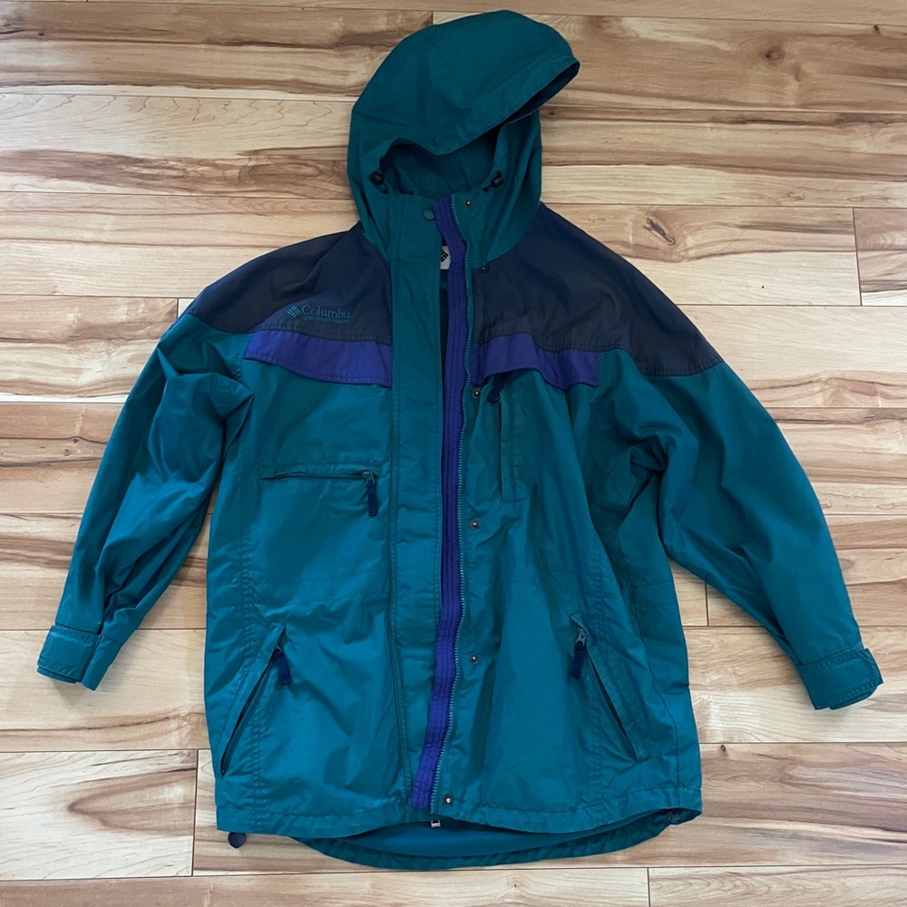 Columbia Turquoise and Lavender Outdoor Jacket